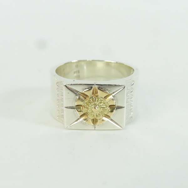 実際に弊社で買取させて頂いたARIZONA FREEDOM/アリゾナフリーダム 放射 リング K18×SV R-79c 20-21.5号の画像 1枚目