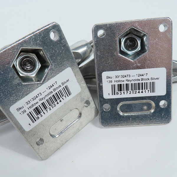 実際に弊社で買取させて頂いた(4)【未使用】INDEPENDENT/インディペンデント 139 Hollow Reynolds Block Silver MID TRUCKS スケートボード トラックの画像 4枚目