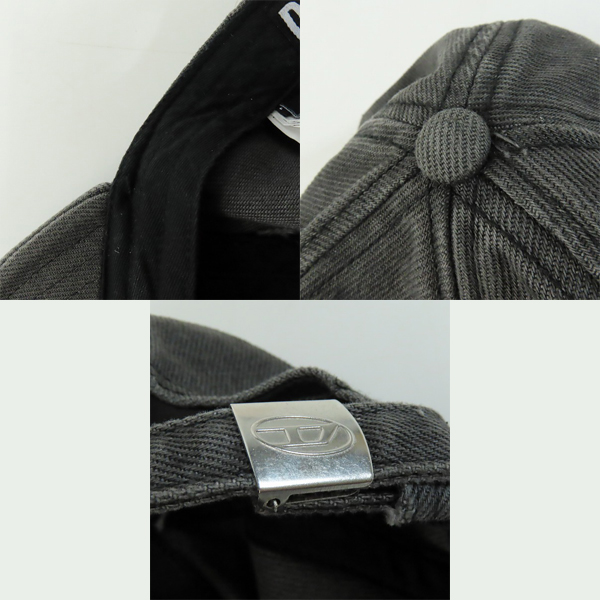 実際に弊社で買取させて頂いたDIESEL/ディーゼル ウォッシュドデニムキャップ ロゴ刺繍 c-lib-4/2の画像 8枚目