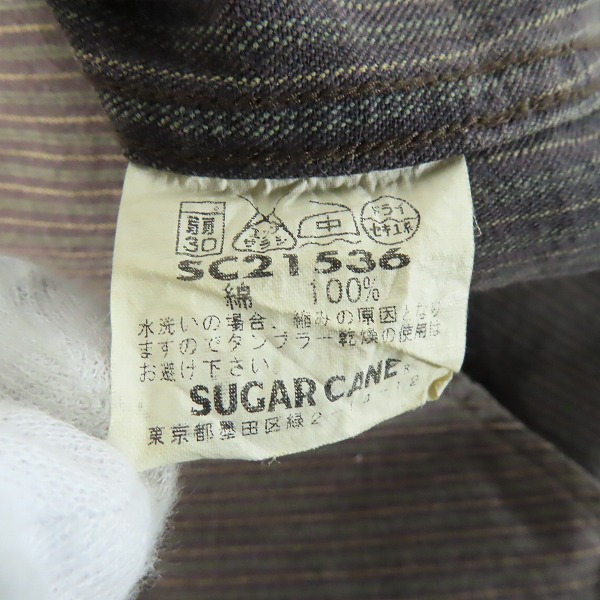 実際に弊社で買取させて頂いたSUGARCANE/シュガーケーン カウボーイシャツ SC21536/Mの画像 3枚目