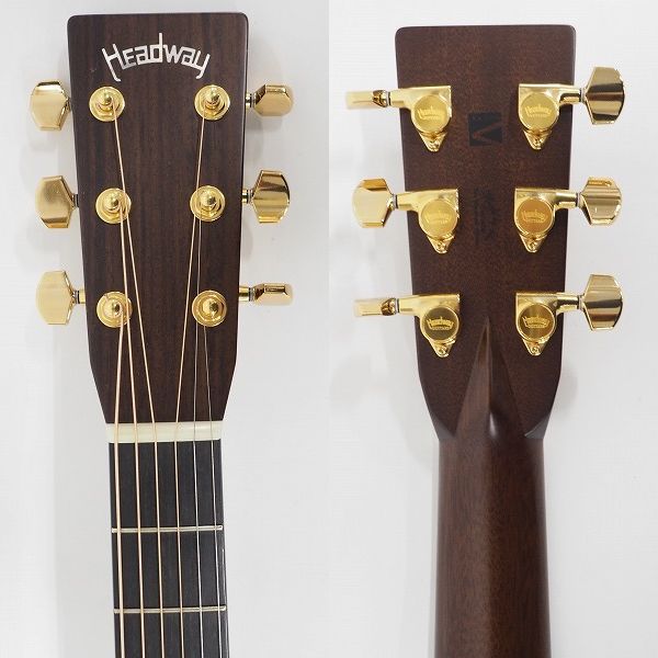 実際に弊社で買取させて頂いた★【美品】Headway/ヘッドウェイ HD-115 A,S-ESV/ATB アコースティックギター/アコギ エレアコ仕様 ハードケース付の画像 3枚目