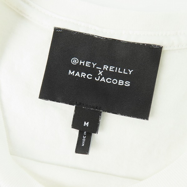 実際に弊社で買取させて頂いた@HEY_REILLY×MARC JACOBS プリントTシャツ USA製 ホワイト Mの画像 2枚目