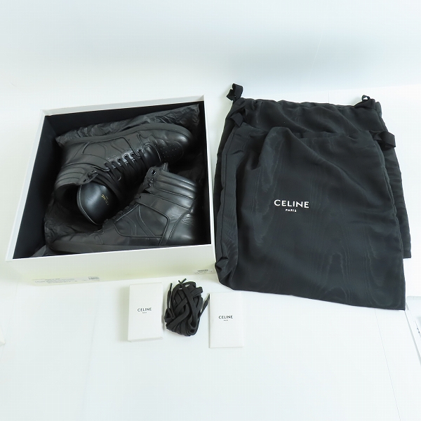 実際に弊社で買取させて頂いたCELINE/セリーヌ BREAK/ブレイク ハイカットスニーカー MU1109/43の画像 7枚目