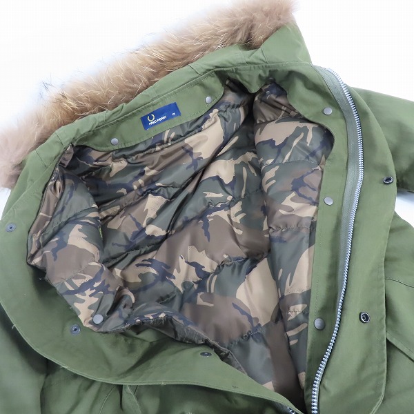 実際に弊社で買取させて頂いたFRED PERRY/フレッドペリー ダウンライナー付 フィッシュテール モッズコート F2562/XSの画像 4枚目