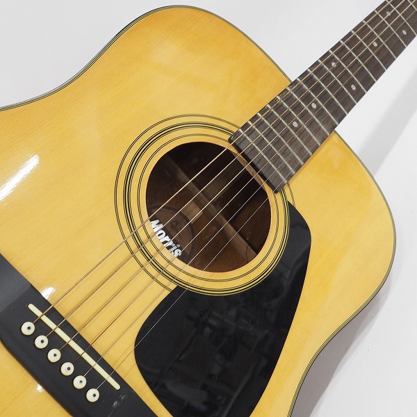 実際に弊社で買取させて頂いた★Morris/モーリス MD-502/MD502 幌馬車ラベル アコースティックギター/アコギ の画像 5枚目