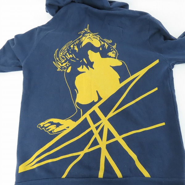 実際に弊社で買取させて頂いたHYSTERIC GLAMOUR/ヒステリックグラマー 胸ロゴプリント ジップパーカー 0214CF07/Lの画像 4枚目