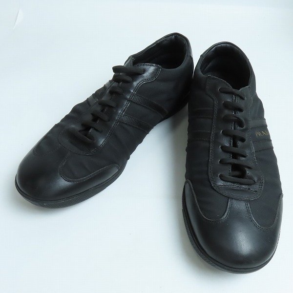 実際に弊社で買取させて頂いたPRADA/プラダ レザー切り替え スニーカー シューズ/7.5