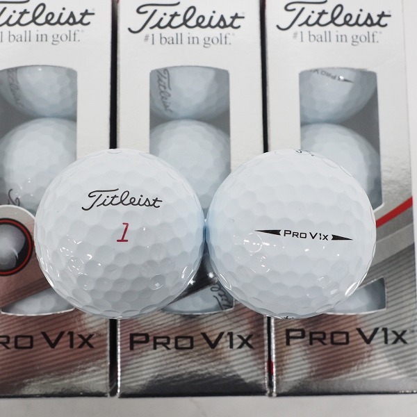 実際に弊社で買取させて頂いた【未使用】Titleist/タイトリスト PRO V1x ゴルフボール ホワイト 1ダースの画像 1枚目