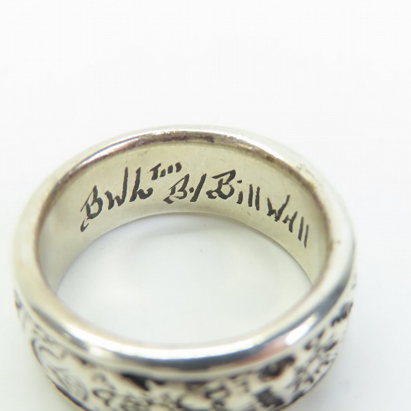 実際に弊社で買取させて頂いた【ギャラ付き】Bill Wall Leather/BWL/ビルウォールレザー Banded Graffiti Ring/ バンディッドグラフィティリング 16-16.5号の画像 6枚目