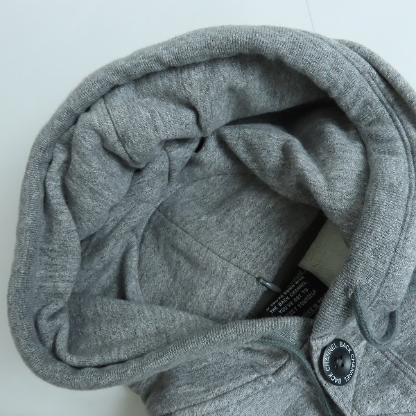 実際に弊社で買取させて頂いたBack Channel/バックチャンネル ハーフボタン プルオーバー パーカー/Lの画像 6枚目