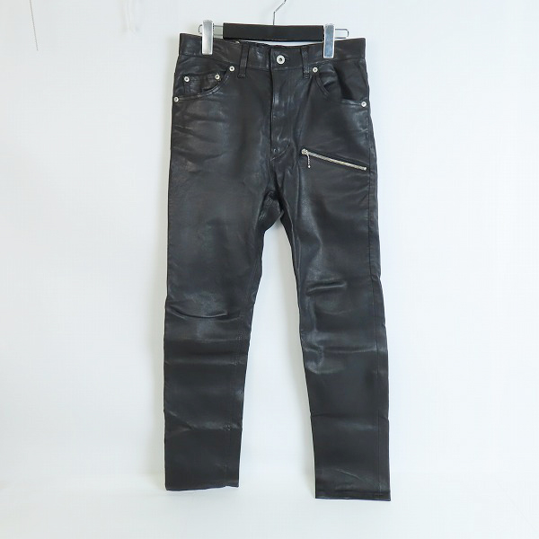 実際に弊社で買取させて頂いたISAMU KATAYAMA BACKLASH/イサムカタヤマバックラッシュ ストレッチディアスキン レザーパンツ 1810-06/XS