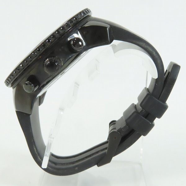 実際に弊社で買取させて頂いたJustin Davis×清春/ジャスティンデイビス×キヨハル コラボ クロノグラフ ラバーバンド 腕時計【動作未確認】 の画像 1枚目