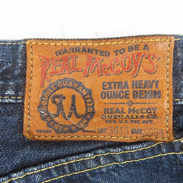 実際に弊社で買取させて頂いたTHE REAL McCOY'S/リアルマッコイズ デニムパンツ ボタンフライ S613/33/34の画像 2枚目