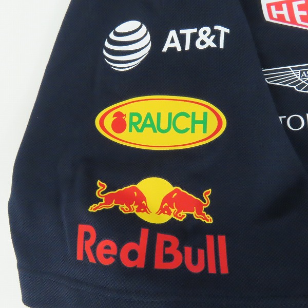 実際に弊社で買取させて頂いたPUMA/プーマ ASTON MARTIN RED BULL RACING レッドブル  レーシング チーム ポロシャツ 半袖 762516-01/Lの画像 6枚目