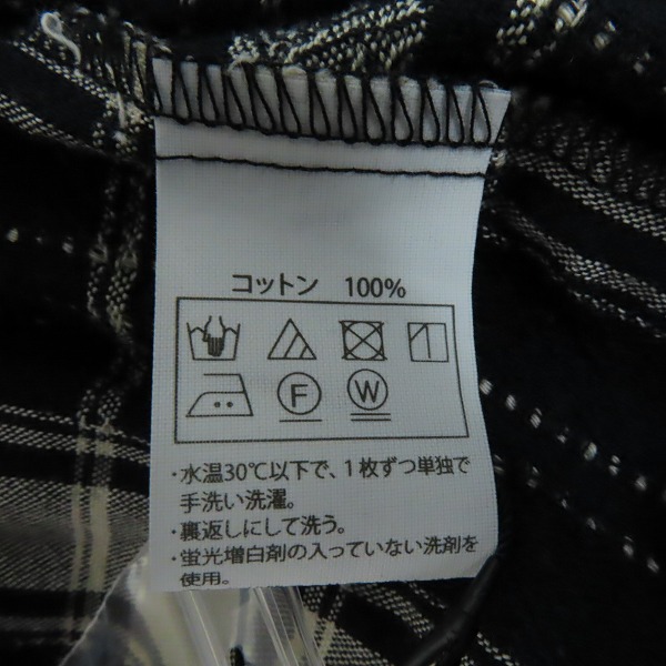 実際に弊社で買取させて頂いたCOOTIE/クーティー Jacquard Check L/S Shirt ジャガードチェックロングスリーブシャツ Mの画像 3枚目