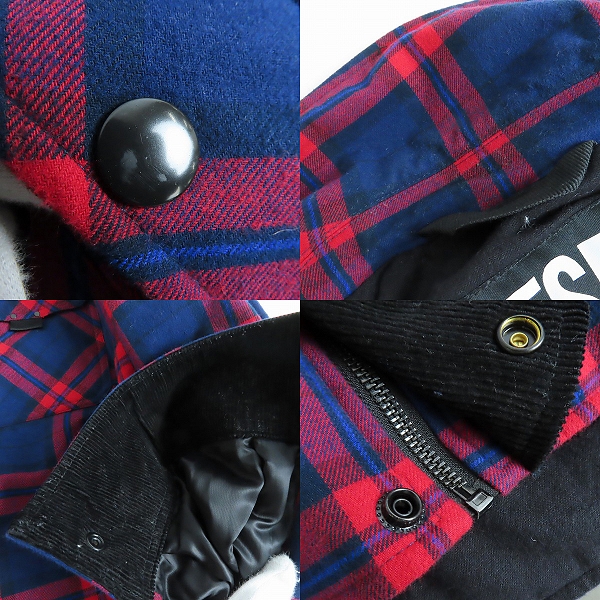 実際に弊社で買取させて頂いたDIESEL/ディーゼル J-TANIFER チェック柄 ジップアップジャケット/XSの画像 8枚目