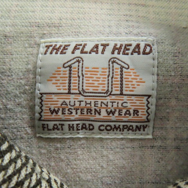 実際に弊社で買取させて頂いたTHE FLAT HEAD/フラットヘッド チェック ネルシャツ/40の画像 2枚目