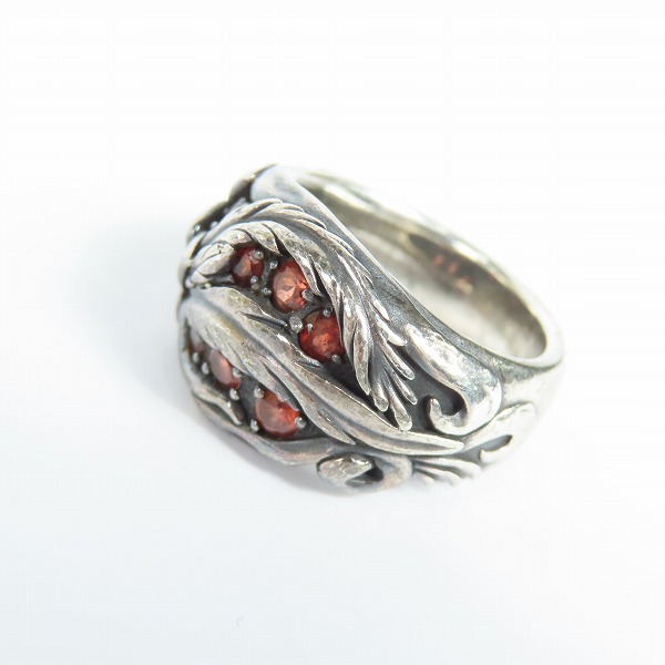 実際に弊社で買取させて頂いたBloodyMary/ブラッディマリー Lava/ラヴァ/溶岩 リング w/ガーネット 17号