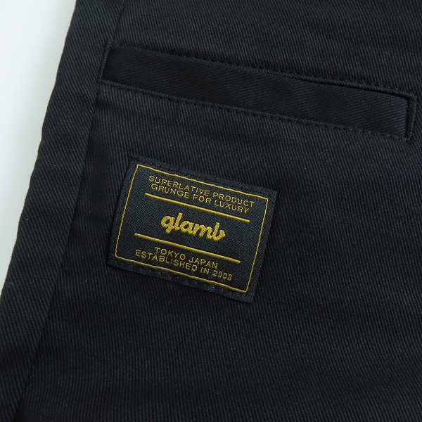 実際に弊社で買取させて頂いたglamb/グラム Davis chino pants /デイビスチノパンツ ブラック GB0419/P04/2の画像 7枚目