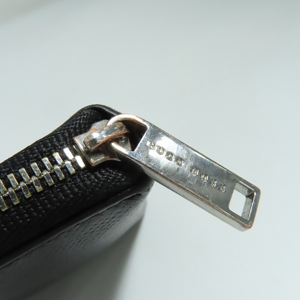 実際に弊社で買取させて頂いたHUGO BOSS/ヒューゴボス ラウンドファスナー 二つ折り財布/コンパクトウォレットの画像 8枚目