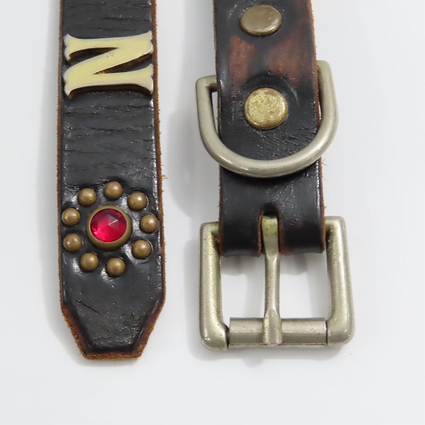 実際に弊社で買取させて頂いたTENDERLOIN×HTC×PORTER/テンダーロイン×HTC×ポーター T-STUD BELT/スタッズ ナローベルト/Sの画像 1枚目