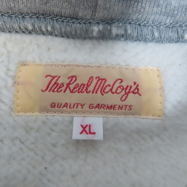 実際に弊社で買取させて頂いたThe REAL McCOY'S/リアルマッコイズ ジップアップパーカー 191-1-41/XLの画像 2枚目