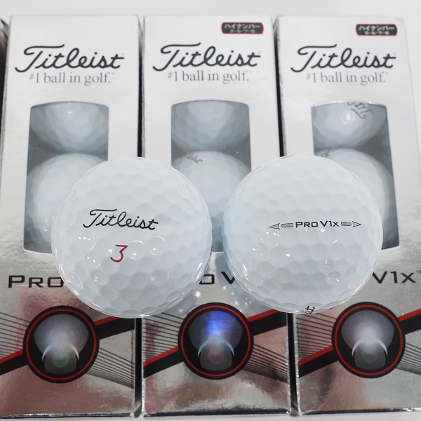 実際に弊社で買取させて頂いた【未使用】Titleist/タイトリスト PRO V1x ゴルフボール ホワイト 1ダースの画像 1枚目