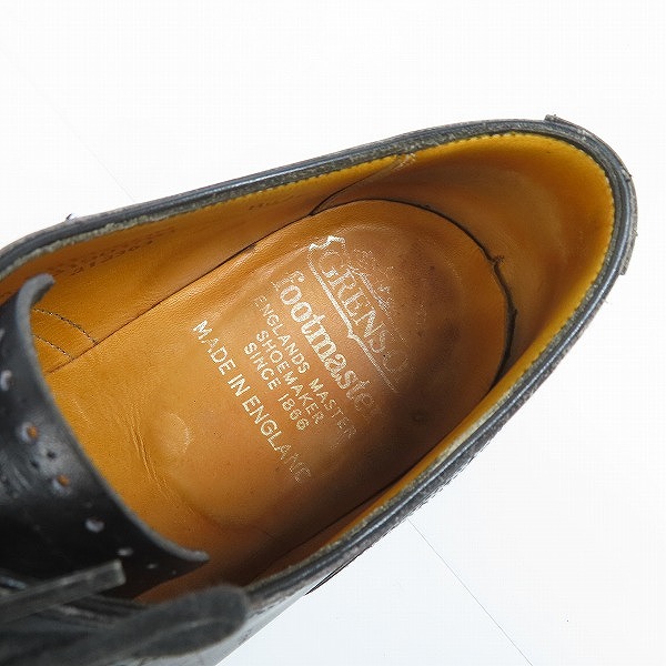 実際に弊社で買取させて頂いたGRENSON/グレンソン ストレートチップ メダリオン レザーシューズ 31901/8.5Eの画像 4枚目