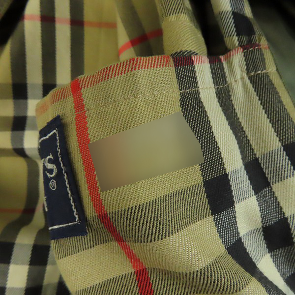 実際に弊社で買取させて頂いたBurberrys/バーバリーズ 裏地チェック柄ステンカラーコート の画像 6枚目
