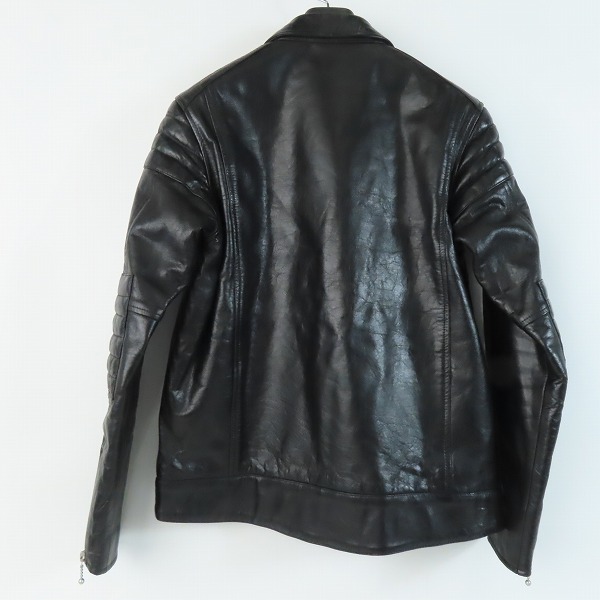 実際に弊社で買取させて頂いたNEIGHBORHOOD/ネイバーフッド 12AW Vincent / BL-JKT レザー ライダース ジャケット 122CCNH-JKM02/Sの画像 1枚目
