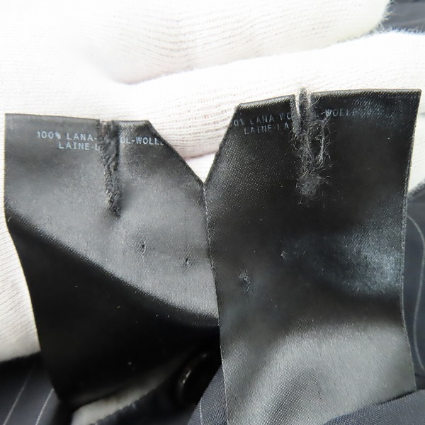 実際に弊社で買取させて頂いたGIORGIO ARMANI/ジョルジオアルマーニ セットアップ スーツ ストライプ ジャケット/パンツ 50の画像 6枚目