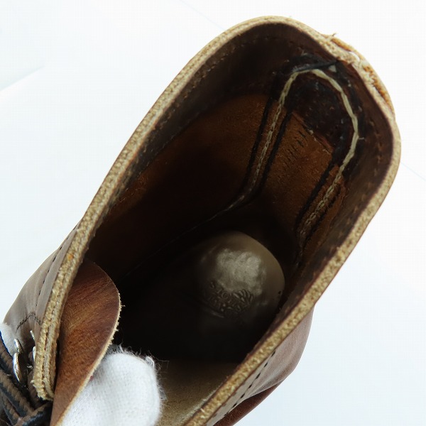 実際に弊社で買取させて頂いたRED WING/レッドウィング IRON RANGER/アイアン レンジャー ワークブーツ 8085/9の画像 4枚目