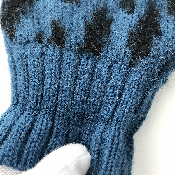 実際に弊社で買取させて頂いたWACKO MARIA/ワコマリア GUILTY PARTIES レオパード/ヒョウ柄 モヘア/ナイロン/ウール カーディガン ブルー系/Mの画像 7枚目