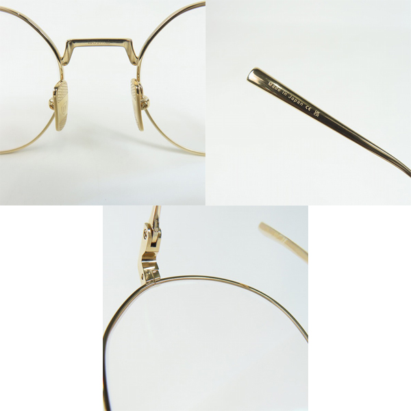 実際に弊社で買取させて頂いたdita/ディータ ARTOA.82  White Gold Clear 眼鏡/メガネフレーム ゴールド DTX162-A-01の画像 8枚目