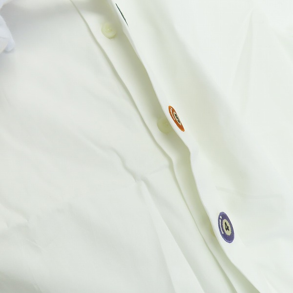 実際に弊社で買取させて頂いたglamb/グラム Pool SH プールシャツ ビリヤードボダン ホワイト GB14SM/SH06 1の画像 5枚目