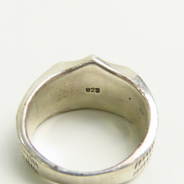 実際に弊社で買取させて頂いたHARLEY-DAVIDSON/ハーレーダビッドソン シルバー925 ロゴリング 18.5号の画像 6枚目