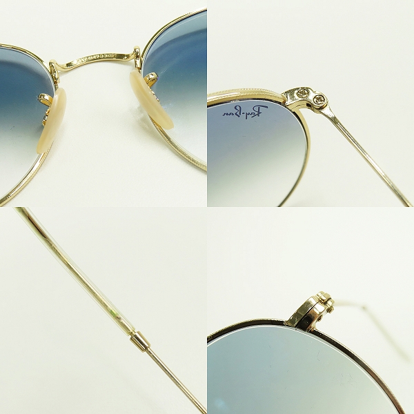 実際に弊社で買取させて頂いたRay-Ban/レイバン ROUND METAL/ラウンドメタル サングラス/アイウェア RB3447-N 001/3Fの画像 6枚目