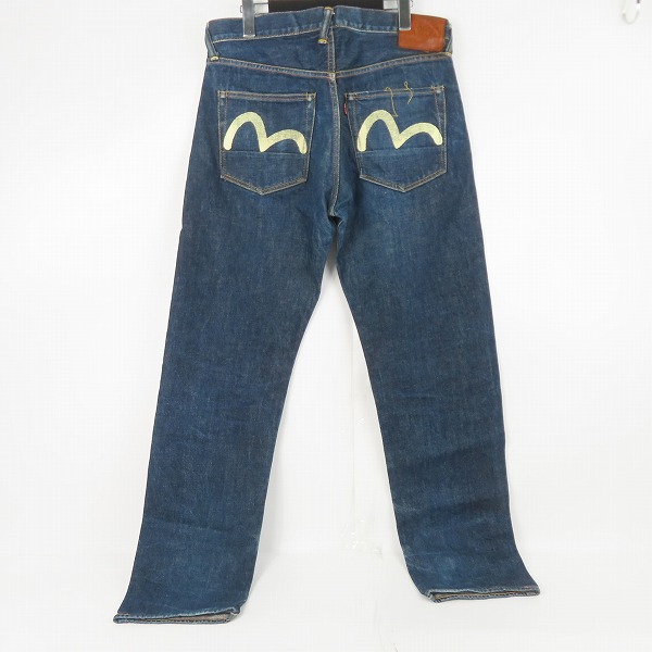 実際に弊社で買取させて頂いたEVISU/エヴィス No2 Lot.2000 カモメ プリント ボタンフライ デニムパンツ/33×35の画像 1枚目