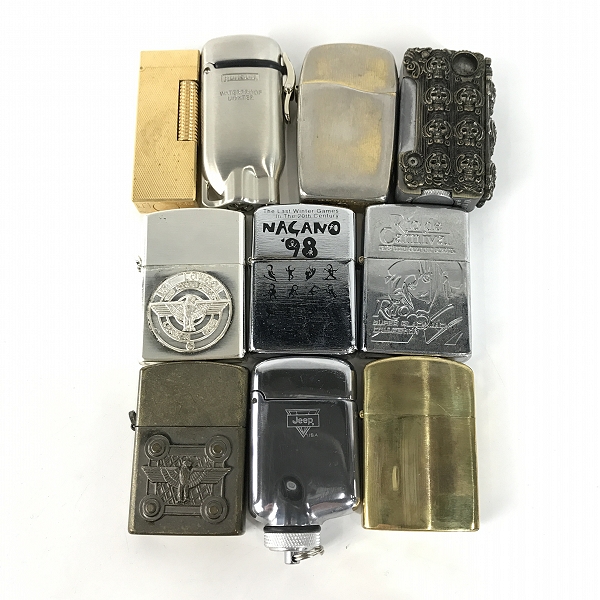実際に弊社で買取させて頂いた【おまとめ】ZIPPO BLU/ジッポーブルー dunhill/ダンヒル RONSON/ロンソン 他 ライター