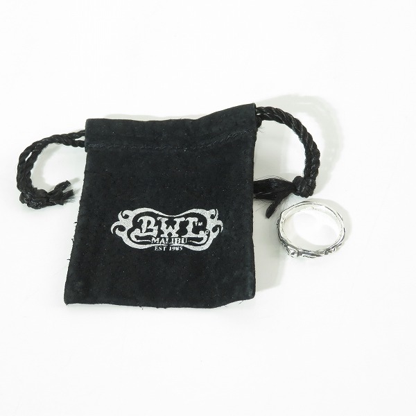 実際に弊社で買取させて頂いた(1)Bill Wall Leather/BWL/ビルウォールレザー R202 Thin クロスリング/19号の画像 9枚目