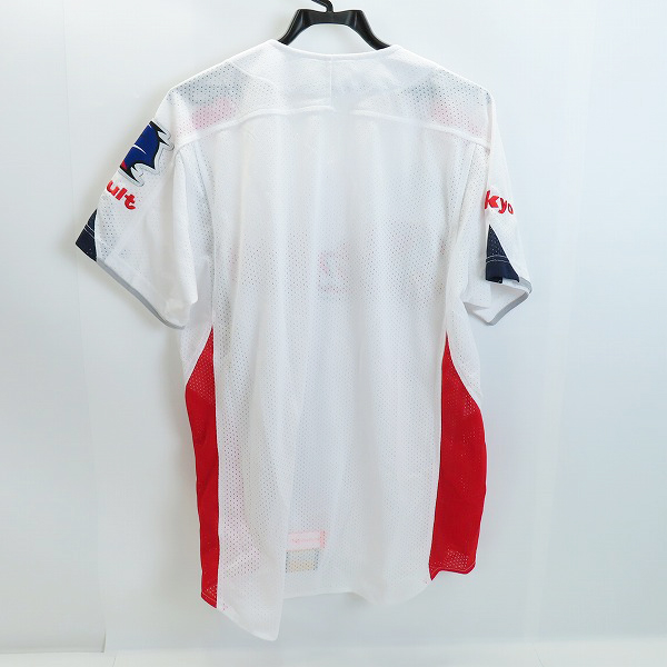 実際に弊社で買取させて頂いた【未使用】ZETT×BEAMS/ゼット×ビームス 東京ヤクルトスワローズ レプリカユニフォーム YSRP3W/フリー(XL)の画像 1枚目