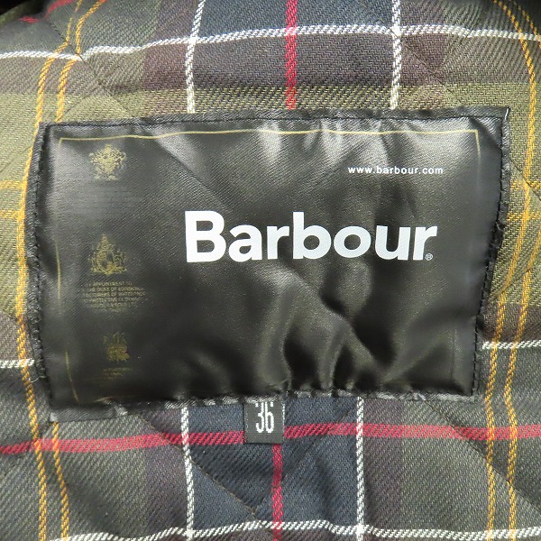 実際に弊社で買取させて頂いたBarbour/バブアー BEDALE/ビデイル オリジナル ジャケット ライナー付き 1802153/36の画像 7枚目