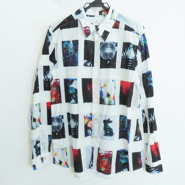 実際に弊社で買取させて頂いたPS Paul Smith/ポールスミス 総柄 シャツ PY-CR-77658 MK.122308/L