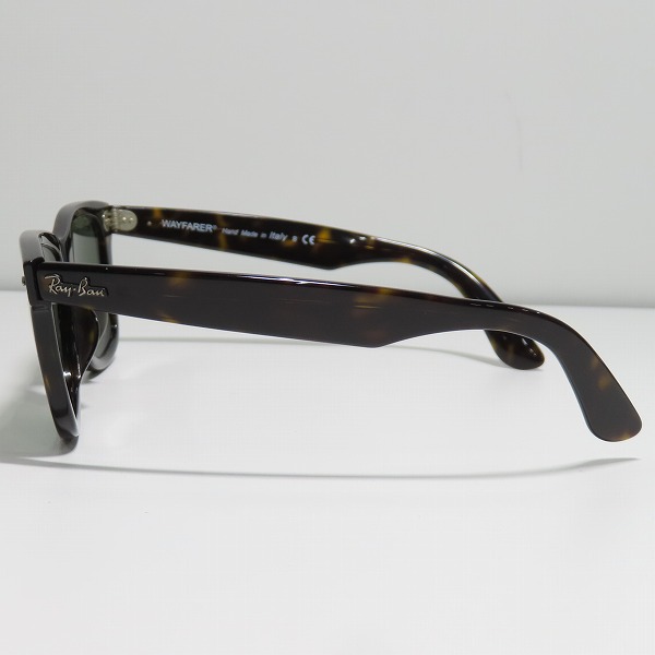 実際に弊社で買取させて頂いたRay-Ban/レイバン WAYFARER/ウェイファーラーサングラス/アイウェア RB2140-F 902の画像 2枚目