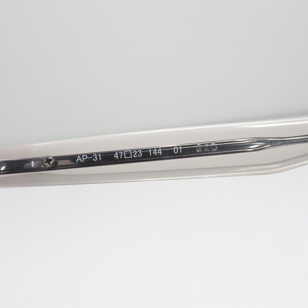 実際に弊社で買取させて頂いた999.9/フォーナインズ 眼鏡/メガネフレーム AP-31の画像 5枚目