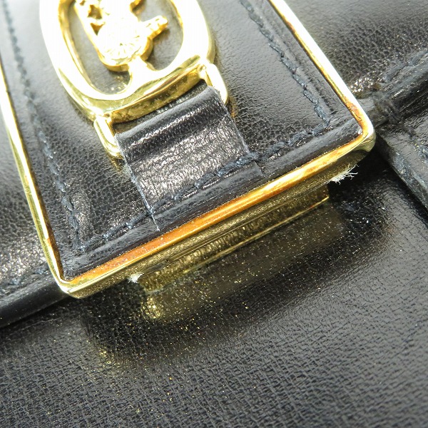 実際に弊社で買取させて頂いたCELINE/セリーヌ オールド 馬車金具 レザーショルダーバッグの画像 8枚目