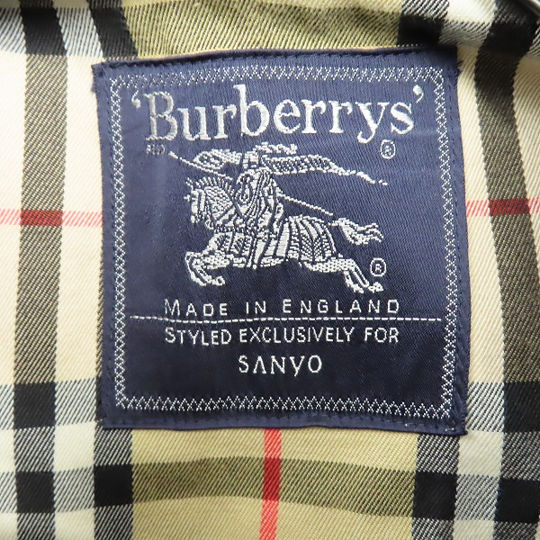 実際に弊社で買取させて頂いたBurberrys/バーバリーズ 裏地チェック柄ステンカラーコート の画像 2枚目