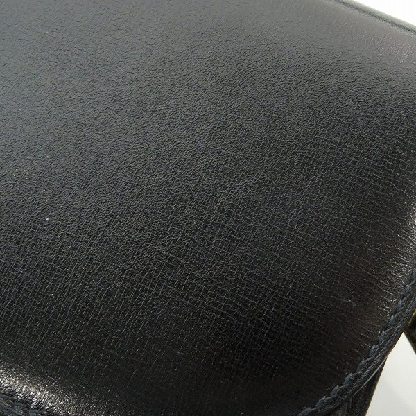 実際に弊社で買取させて頂いたCELINE/セリーヌ オールド 馬車金具 レザーショルダーバッグの画像 9枚目