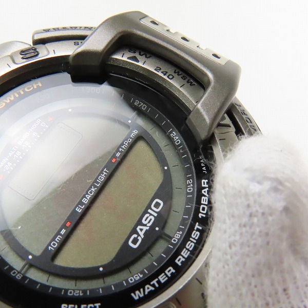 実際に弊社で買取させて頂いた(1)CASIO/カシオ PROTREK/プロトレック HUNTING WORLD PRT-420/PR420-HW1【動作未確認】の画像 6枚目