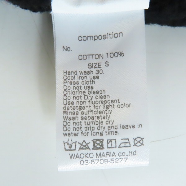 実際に弊社で買取させて頂いたWACKO MARIA/ワコマリア GUILTY PARTIES HEAVY WEIGHT PULLOVER HOODED SWEATSHIRT プルオーバー パーカー/Sの画像 3枚目